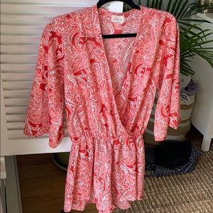 Pink Pasley Romper